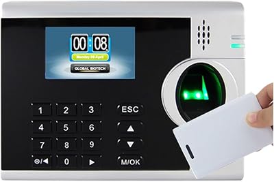 Clocking in Machine, XM218 3 Inch Color Screen System Fingerprint Time Attendance Time Clockc USB TCPIP Biometric Fingerprint Time Recorder for EmployeesXm218-ic-SPANISH_Plug