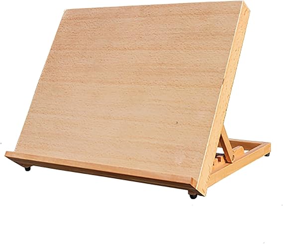 Wooden A2 a3 Desktop Drawing Stand, Adjustable Portable Drafting Table, Drawing Board for Painting and Sketching Foldable Storage Drawing Tools (Size : 64.5x48cm/25.3x18.8in)