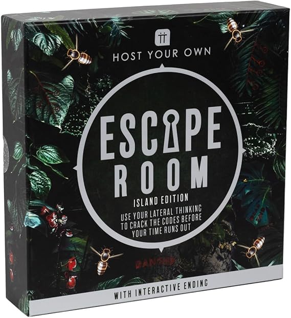 Talking Tables Island Escape Room Game for Adults Teenager, Solve Unique Puzzles & Codes to Save The Bees, Games Night, Age 16+, 2-6 Players, Birthday, Dinner Party, Christmas (Host-Escape-Island)