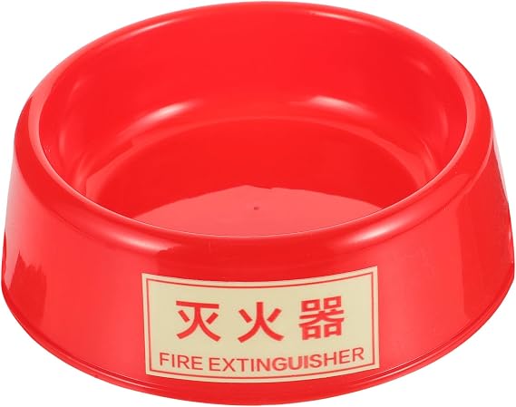 Uonlytech Fire Extinguisher Stand,Extinguisher Base Extinguisher Holder Fluorescence Plastic Floor Stand Red Fire Extinguisher Mount for Fire Extinguisher
