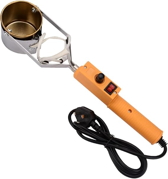 200w,Handheld Lead Melting Solder Pot, Electrician Tin Melting Furnace, Home Electrician Lead Melting Furnace, Temperature Range 150-450C