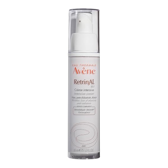 brand Avene RetrinAL 0.1 Intensive Cream, Retinaldehyde, Reduce Signs of Aging, Brighten & Rejuvenate Skin, 1.01 Oz