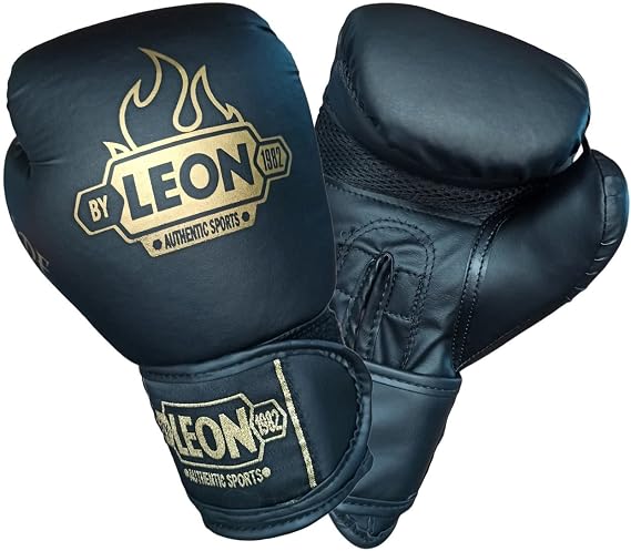 Leon Blade Training Boxing, Kick Boxing And Muay Thai Gloves Black