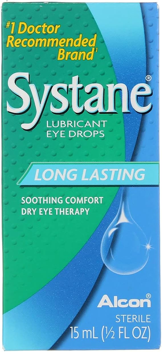 Systane Long Lasting Lubricant Eye Drops, 0.5 Fl Oz (Pack of 1)