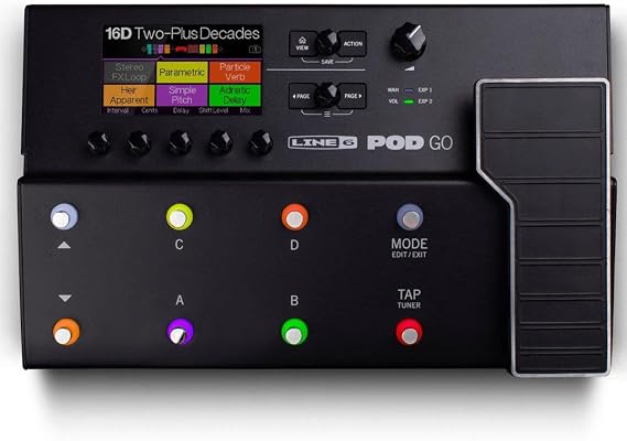 Line 6 POD Go Guitar Multi-Effects Pedal, Black