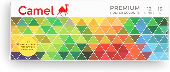 Camel Premium Poster Color 15ml each 12 Shades