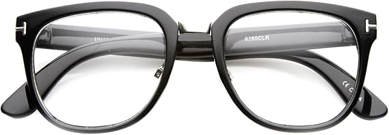 Kush Metal Bridged T-Riveted Horned Rimmed Classic Style Eyeglasses