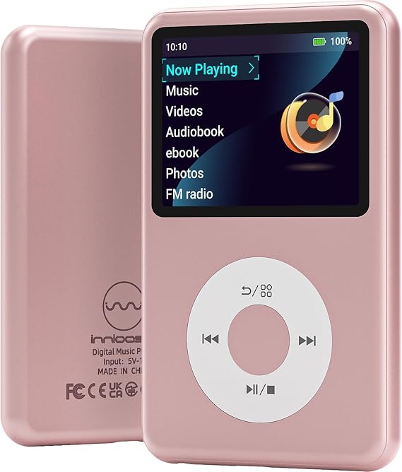 Bluetooth Y1ポータブル音楽デジタルプレーヤー付きMP3プレーヤー プレイリストオーディオブックビデオをサポート 子供向けの素敵なガジェット ピンク