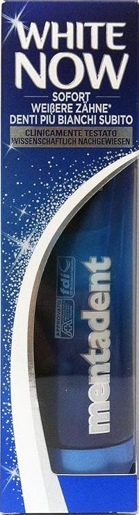 Mentadent dentifricio white now 75ml
