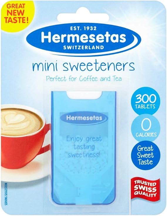 12 x Hermesetas Mini Sweeteners 300 Tablets 4.5g