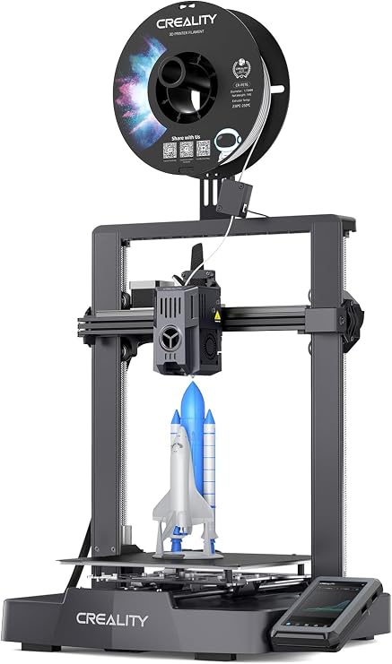 Creality Ender-3 V3 KE 3D Printer, 500 mm/s High-Speed Printing with Auto-Leveling, Sprite Direct Extruder Supports 300C Printing, Ultra-Smooth and Stable, 220220250 mm Print Volume