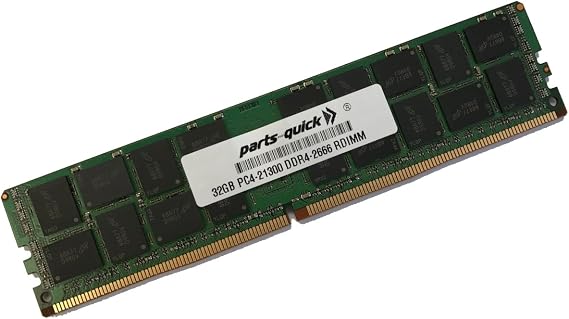 32GB Memory Module for Dell PowerEdge R740, R740xd DDR4 2Rx4 RDIMM 2666MHz LV RAM