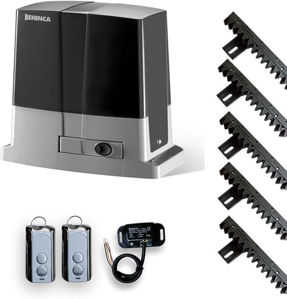 Sliding Gate Opener Beninca Bull 424R CPanel, Receiver, 2 Remote Control, 5 Rack