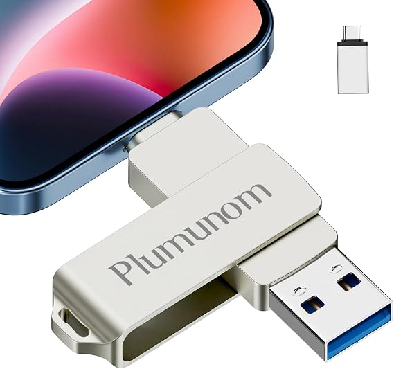 Flash Drive 128GB Compatible with i0S/Android/PC. Flash Drive for lphone for Save More Photos and Videos