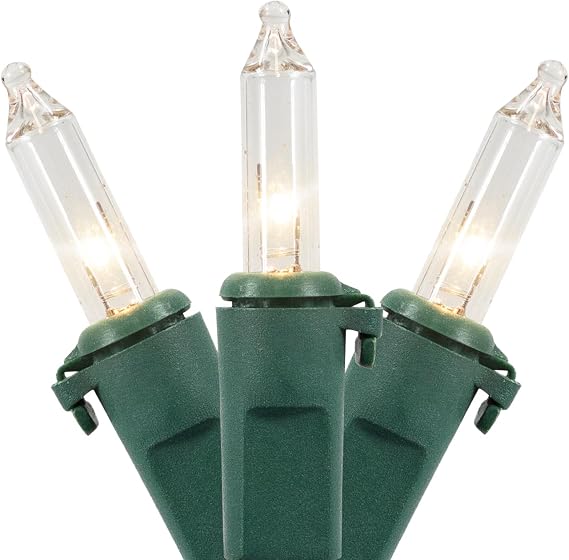 Northlight Mini Incandescent Christmas Lights - Clear - 20.25' Green Wire - 100ct