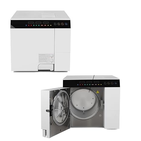 USA Stock 23L Class B Fully Lab Autoclave Digital Table Top Sterilizer Triple Vacuum Pressure Steam Sterilization,Drying Function with Printer