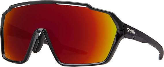Smith Shift MAG Sunglasses Black/ChromaPop Red Mirror