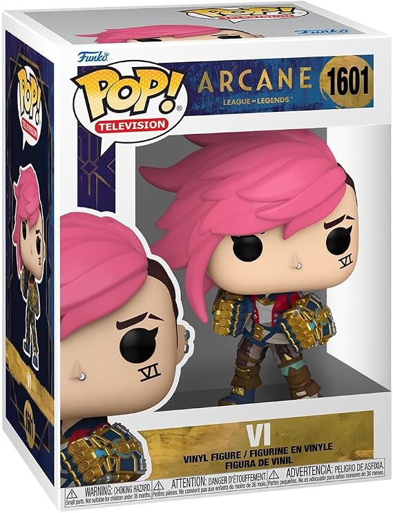 Funko POP! TV: Arcane League of Legends - Vi | Official Cartoon/Animation Merch - Collectable Vinyl Figurine for Shelf Display - Birthday Gift Idea for Fans and Collectors