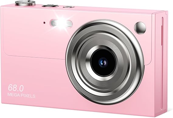 Digital Camera for Kids & Beginners 64GB SD Point and Shoot Digital Cameras