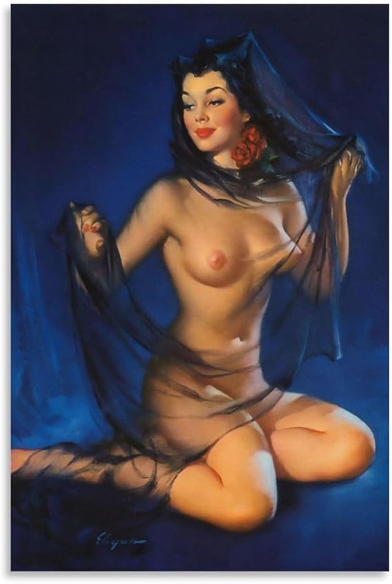 Sexy Girl Poster by Gil Elvgren (107) Poster Decorative Painting Canvas Wall Art Living Room Posters Bedroom Painting 24x36inch(60x90cm)