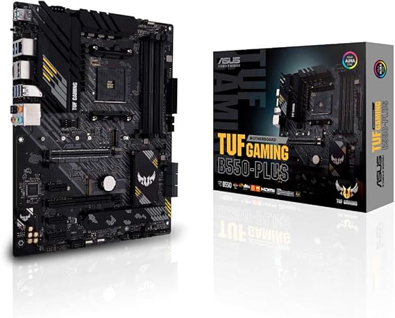 Asus TUF Gaming B550-PLUS Motherboard Socket (PC) AMD AM4 Form Factor (Details) ATX Motherboard chipset