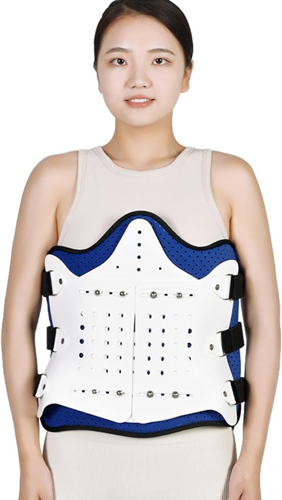 SFKLYU Adjustable Thoracolumbar Orthosis Support Spine Decompression Back Brace Thoracolumbar Fixation Brace for Neck Back Shoulder Pain Relief,C