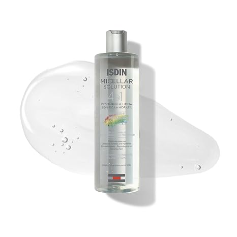 ISDIN 4-in-1 Micellar Water, Makeup Remover for Sensitive Skin, 13.5 fl oz