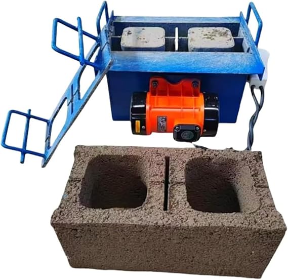 Concrete Block Making Machine, Portable Automatic Cement Brick Machine, 45s Fast Forming, Vibration Frequency 212 Times/Min, 30 Bricks/H, for Construction