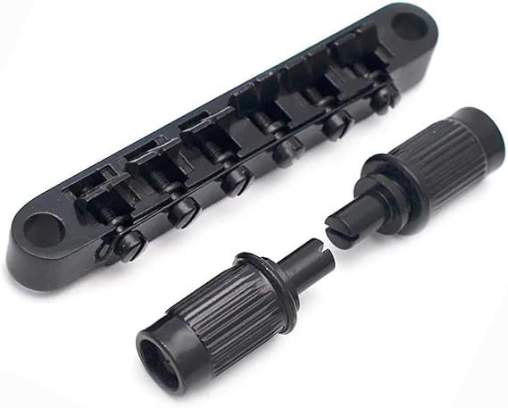 For LP SG Electric Guitar Bridge Black with 2 Thumbwheels Professional Guitar Bridge