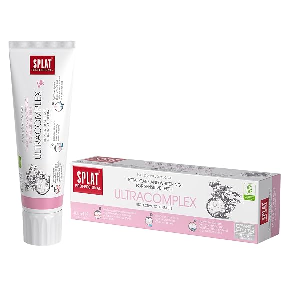 Splat Professional Series Ultracomplex Toothpaste, Comprehensive Care and Whitening for Sensitive Teeth