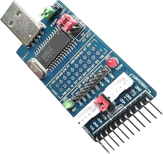 Ch341a Usb - Spi I2c Iic Uart アダプタモジュール、ブラシデバッグ用 Rs232 Rs485 コンバータ、コンピュータアクセサリ用 Usb コンバータ