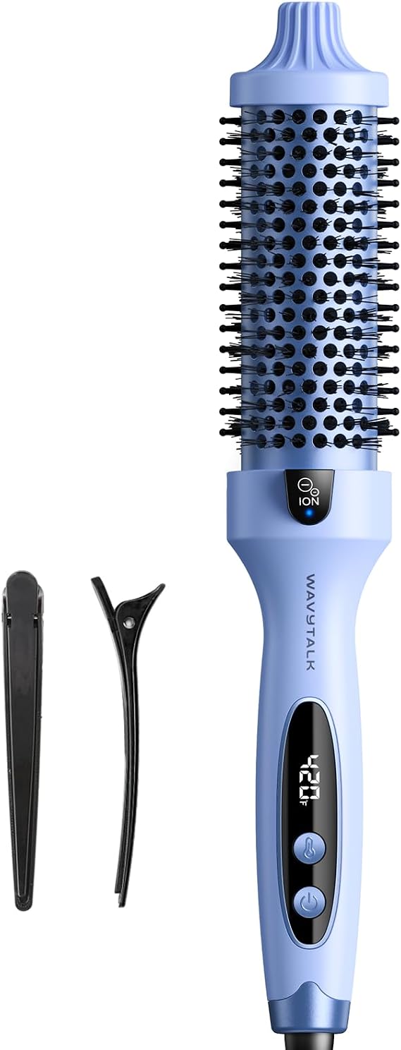 Wavytalk Thermal Brush Blowout Boost 1.5 Heat Round Brush for Blowout Look