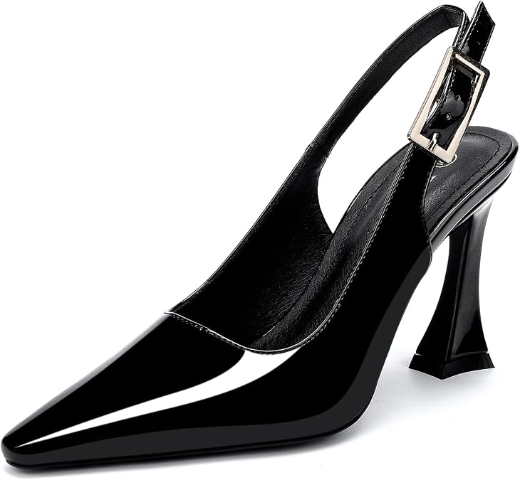 Women's Slingback Closed Toe Heel Pumps