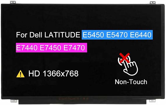 B140XTN02.E for Dell Latitude E5450 E5470 E6440 E7440 E7450 E7470 HD 1366 * 768 30 PINS LCD Non-Touch Screen Replacement Display Panel(NOT for FHD 1920 * 1080)