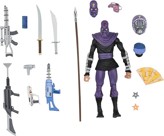 NECA TMNT Cartoon 7in Foot Soldier Deluxe Figure