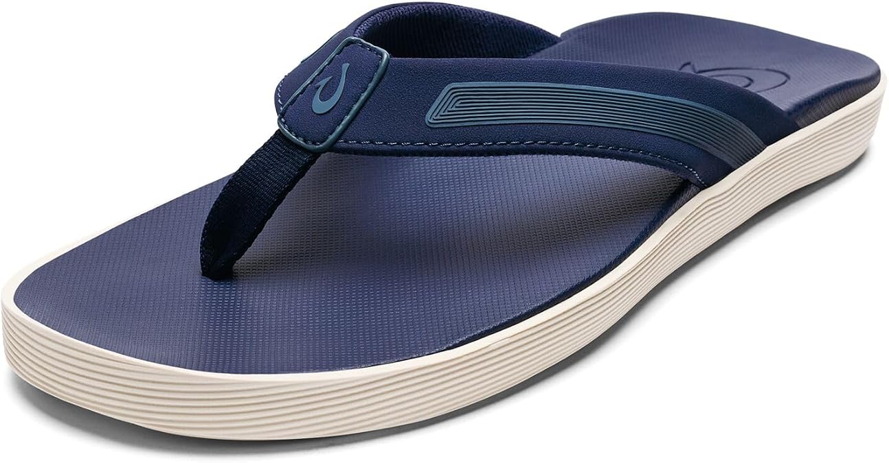 OluKai Leeward Men's Beach Sandals, Quick-Dry Flip Flop Slides