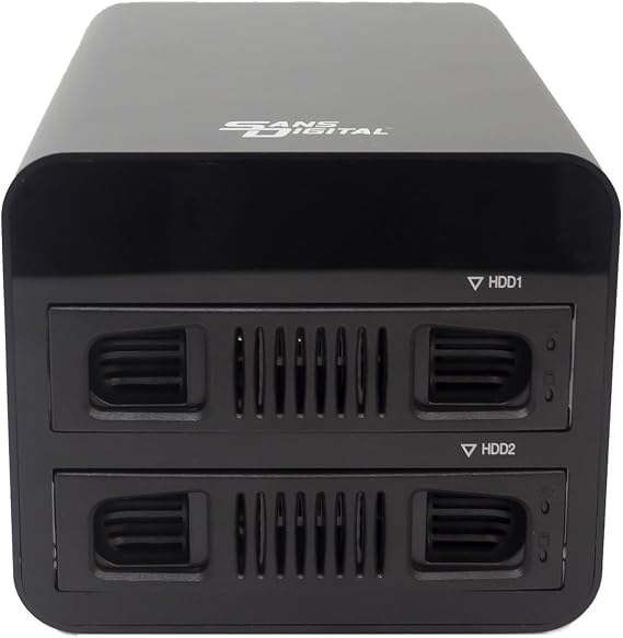 MobileRAID MR2UT6G 2-Bay RAID HDD Enclosure USB 3.1 GEN2/TYPE-C to SATA/RAID 0/1/JBOD