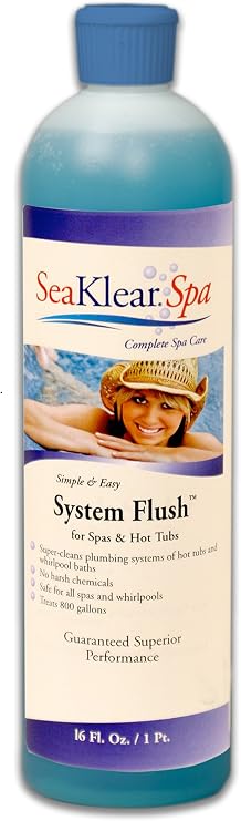 SeaKlear Spa System Flush, 1 Pint Bottle