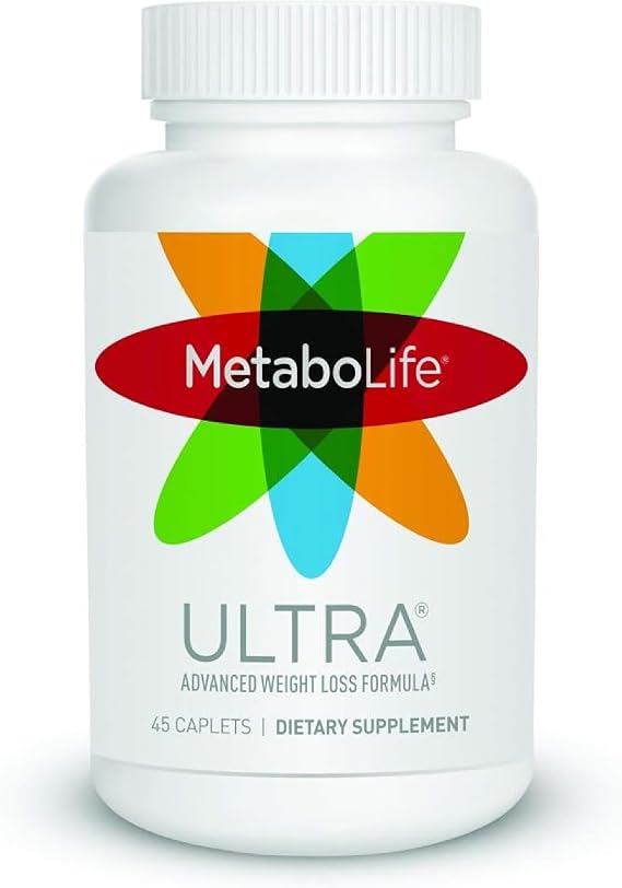 Twinlab MetaboLife Ultra Dietary Supplement, 800 mg, 45 Caplets | Metabolism, Hunger, and Craving Support, Calcium, Potassium, and Caffeine Formula, Body Wellness Dietary Supplement