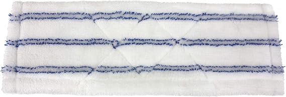 Mr. Clean Microfiber Wet/Dry Mop Machine-Washable Refill Head, White/Blue