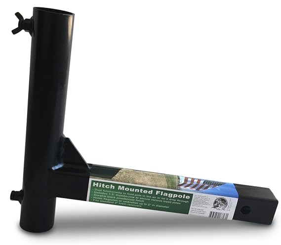 Black Hitch Flagpole Holder