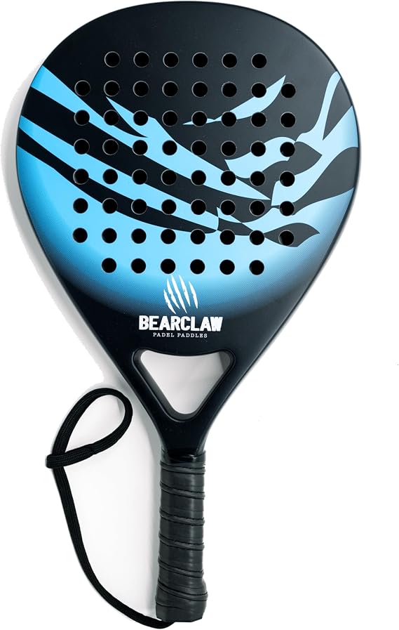 Padel Racket Carbon Fiber Surface with EVA Memory, Flex Foam Core - Lightweight Padel Racquet