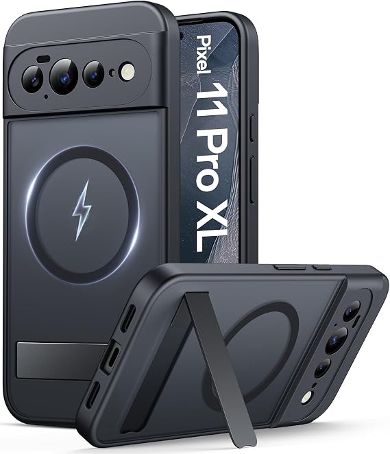 Vihibii for Google Pixel 11 Pro XL Case, Compatible with MagSafe, Black