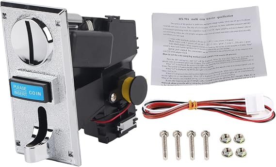 High Accuracy Multi Acceptor, Accepts 6, CPU Process Control, AntiPhishing, AntiShock, for Game Machines, Vending Machines