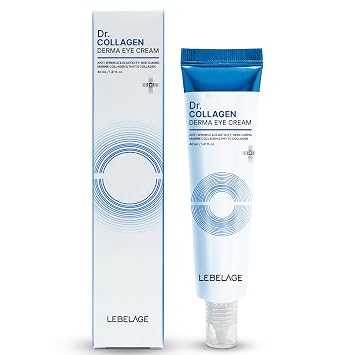 LEBELAGE Derma Eye Cream 1.35 fl oz | Lightweight Eye Moisturizer | Fast-Absorbing Daily Under Eye Cream for Smooth, Hydrated Skin Feel | Korean Skincare Routine (Collagen)