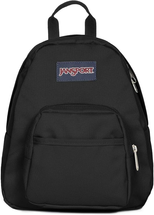 JanSport Half Print Rucksack, Black, 10.2 L, 11.2 x 9.8 x 4.1 inches, Backpack