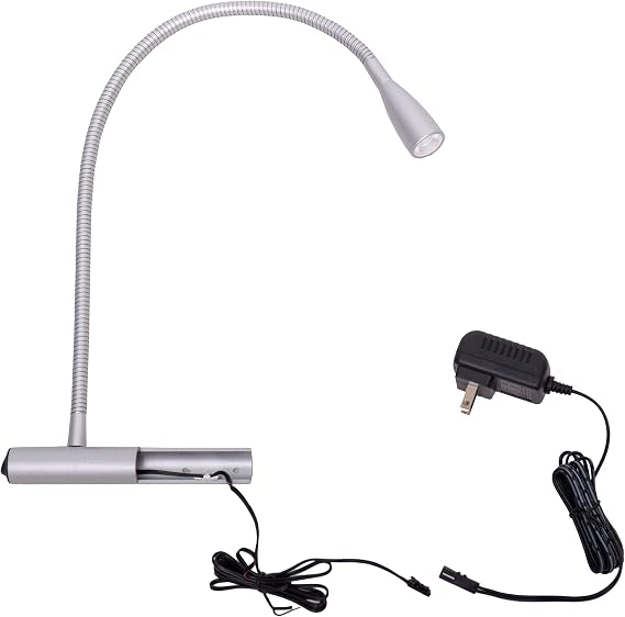 Bedside Reading Light with Knob Switch Flexible Gooseneck LED Bed Lamp Headboard Wall