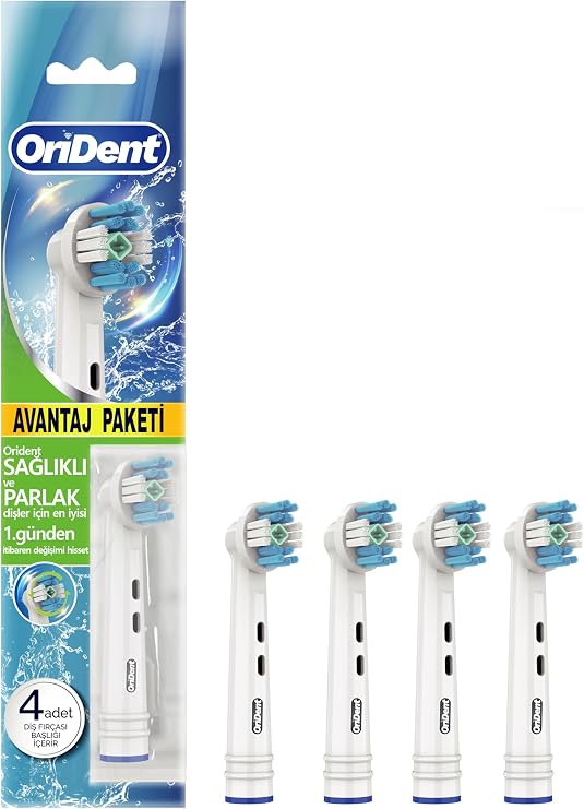 Whitening Pro Oral-B Uyumlu 4 Adet Yedek Başlık - Beyazlatma Teknolojisi & Premium Quality