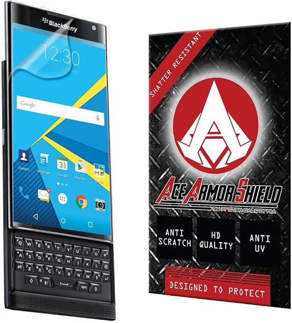 Ace Armor Shield Shatter Resistant Screen Protector for The BlackBerry Priv with Free