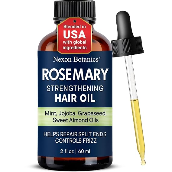 Rosemary Oil for Hair Growth 2 fl oz - Lightweight Scalp Oil for Dry Scalp